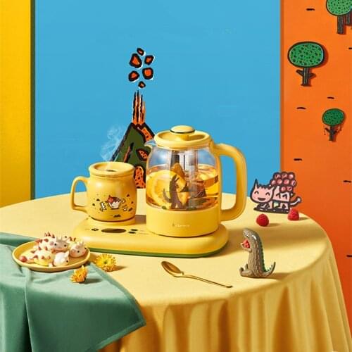Bear 220V Health Pot Kettle Teapot Insulated Coaster 0.8L Multifunctional Flower Teapot Tea Maker Electric Kettle Samovar
