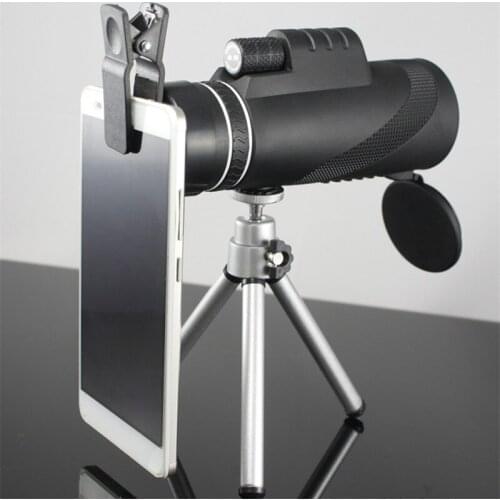 40X60 Monocular Optics Zoom Telescope HD Night Vision Scope with Phone Holder Tripod Waterproof Hunting Turizm Opera Spyglass