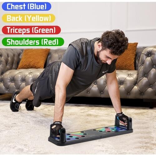 Push Up Board Fitness Kit Multi-purpose Body Building Home Fitness Kit For Men Women With Carrying Pouch Wholesale Free Shipping