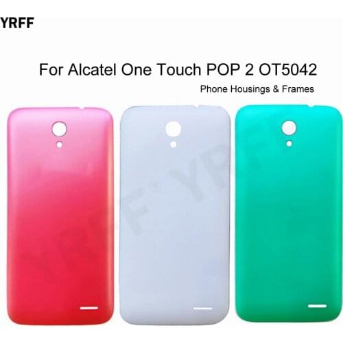 For Alcatel One Touch POP 2 5042D OT5042 5042 Battery Housing Frames Back Cover Door Plastic Case
