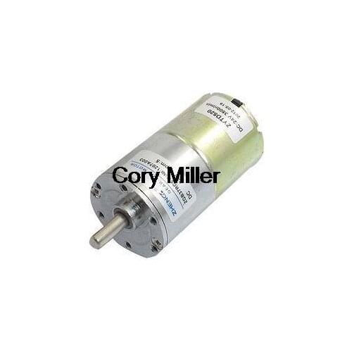 5RPM 24VDC 6mm Shaft Dia 2 Pins Speed Reduction Geared Motor