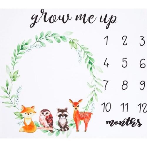 Newborns Baby Photography Props Fabric Summer Style Animal Fox Owl Deer Background Rug Blankets Babies Photo Props Photography