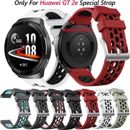 Sport Silicone Watch Straps For Huawei watch GT 2e original SmartWatch Band Replacement GT2e WristBand 22mm Bracelet belt Correa