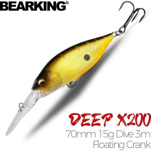 BEARKING 70mm 15g dive 3m magnet weight system New fishing lures minnow crank wobbler quality fishing tackle hooks for fishing