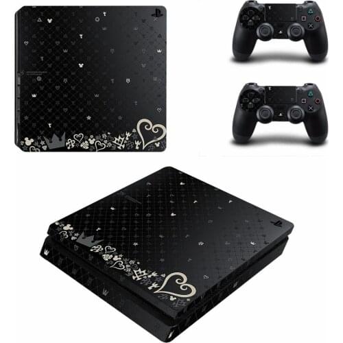 Kingdom Hearts PS4 Slim Stickers Play station 4 Skin Sticker Decals For PlayStation 4 PS4 Slim Console & Controller Skin Vinyl