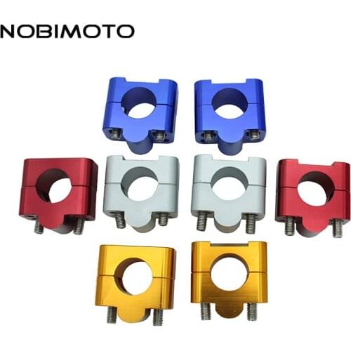 Off Road Handlebar Clamps Mount Clamp Adapter 1 1/8 Universal Solid Mount Fit For 28mm Handlebar Riser Clamps Motocross CNC-171
