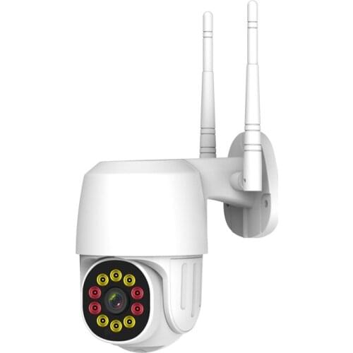 Wifi IP Camera Outdoor 2MP Wireless Digital Zoom Human Detection Night Vision Security CCTV Camera With 38 Light