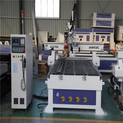 Japan Yaskawa Servo Motor Linear ATC Tool Change Cnc Router AKM1530C with Saw blade spindle