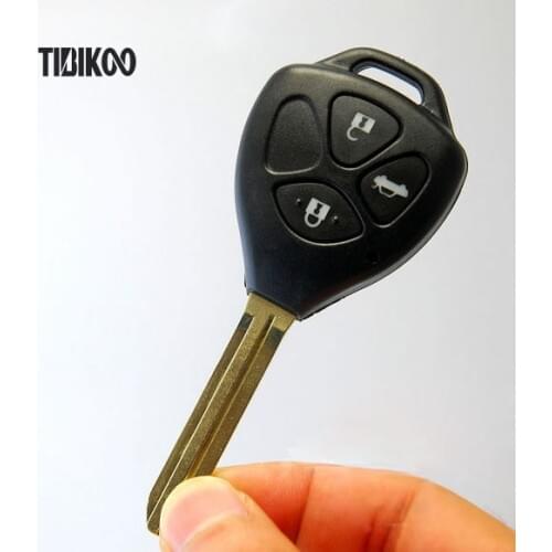 Replacement 3 Buttons FOB Car Key Case For Toyota Camry Reiz Remote Key Shell Blanks + Free Shipping