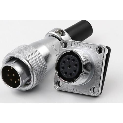 1set 3 pin Waterproof WS16 Connector Male + Female High Voltage Connectors Plug Socket Industrial Power Aviation Connector Plug