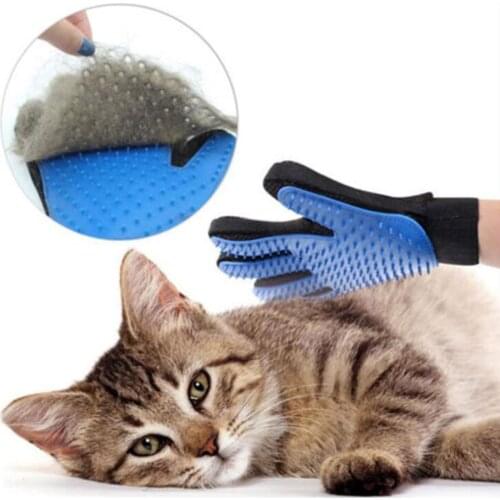 1PC Cat Dog Grooming Glove Brush Deshedding Hair Remover Comb Silicone Cleaning Comb Glove for Pet