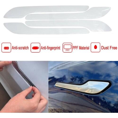 For Tesla Model 3 Invisible Anti Scratch Car Side Door Handle Decal Paint Protection Film Cover Sticker Accessories
