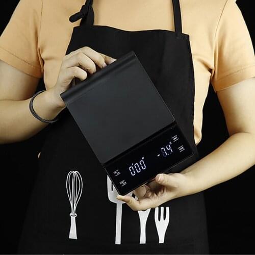 Kitchen Supplies Electronic Scales With Timer Smart Digital coffee weighing baking scale Portable Household Food Scale 3kg/0.1g