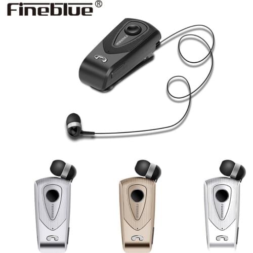 Fineblue F930 Wireless Bluetooth Earphone telescopic type Business Handsfree Call Clarity Music with Mic Vibrate for iphone XR