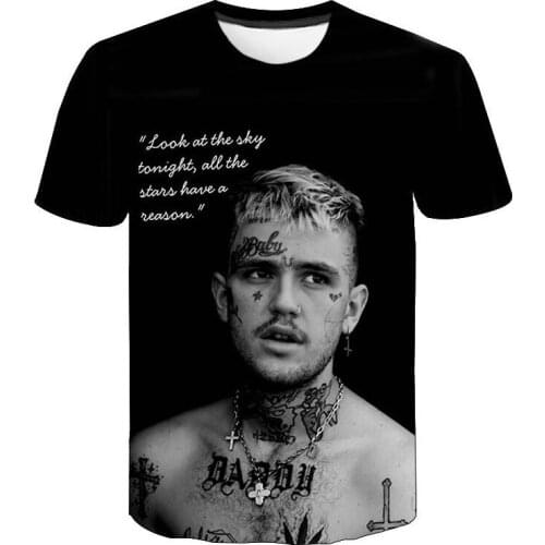 New Fashion T-Shirt Lil Peep 3D Printed Streetwear Rapper Hip Hop T Shirt Men Women Casual Oversized Tees Tops Harajuku Clothing