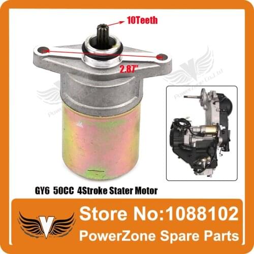 GY6 50cc 80cc 4-Stroke Scooter Motorcycle Engine Electric Starter Motor Fit KYMCO BAOTIAN KEEWAY TAOTAO Free Shipping