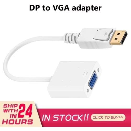 Displayport To VGA Large DP To VGA Adapter Cable DLLE DP Adapter Cable Audio Video Cables Digital Cables Accessories Parts