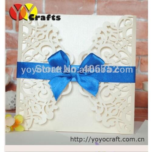 Laser cut wedding invitation Luxurious wedding invitation card with envelope