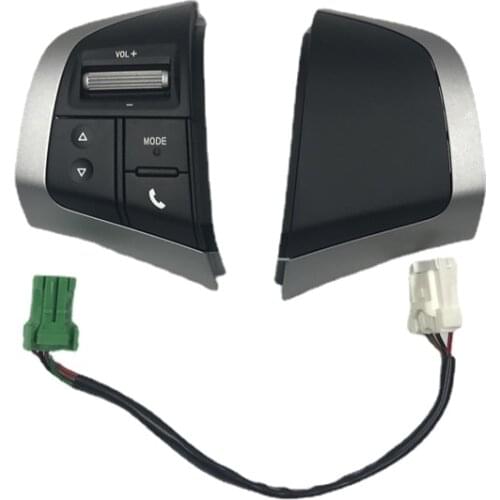 Soarhorse For Isuzu D-MAX Dmax Multifunction Steering Wheel Audio Music Control Switch button with cables