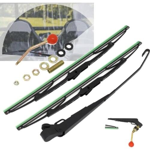Motorcycle UTV Manual Wiper Windshield Balde 1PC Hand Operated For Polaris Ranger RZR 900 1000 ATV Universal Auto Replacement