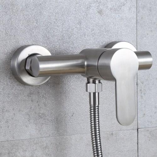 Wall Mounted Bathtub Faucet Stainless Steel Bathroom Shower Faucet Valve Bath Waterfall Cold Hot Water Mixer Tap Single Handle