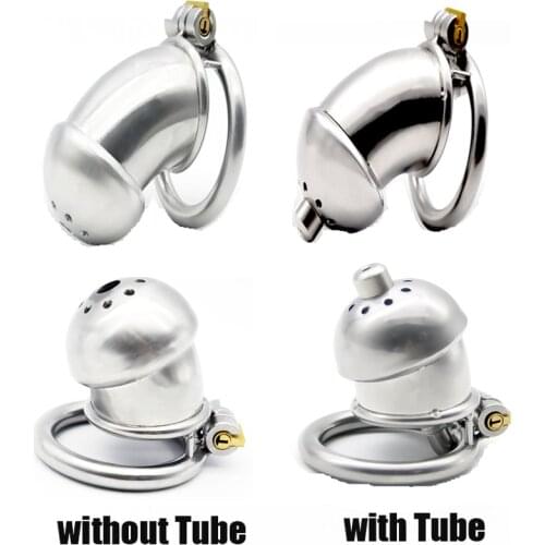 Stainless Steel Small Long Cock Penis Cage Male Chastity Device Belt With Ring Adult Sex Toys with Urethral for Men BDSM A266