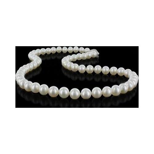 New Arrival Favorite Pearl Necklace 7-8MM White Cultured Freshwater Pearl Necklace Fine Jewelry Birthday Party Lady Gift