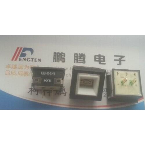 Original new 100% UB-04H1KS1M button switch with lamp light button square 2pin touch reset