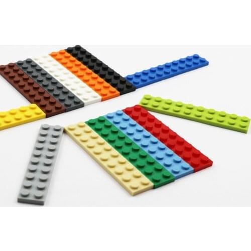 100 pieces Military Figures Plate 2x10 Building Blocks Accessories MOC RC Robots Parts Bricks 3832 Kids Technical Toys in Blocks
