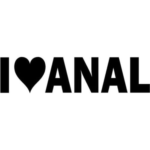 14.4cm3.5cm Personalized Creative I LOVE ANAL Funny Car Window Stickers C5-1394