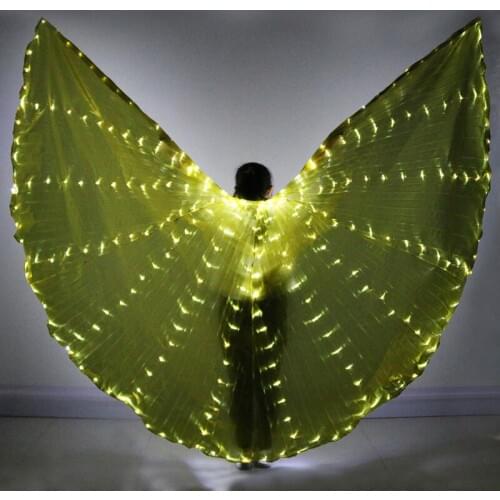 Adult Belly dance LED Wings Stafe Performance Prop Women Dancewear Girls DJ LED Wings Light Up Wings Belly Dance Wing Costume