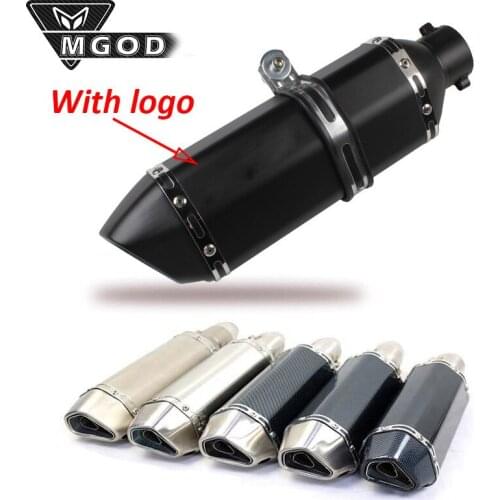 Universal Motorcycle Exhaust Pipe 51mm DB Killer AK Escape Moto Racing Modified Pit Bike for Kawasaki Z650 Ninja Versys 650 MT09