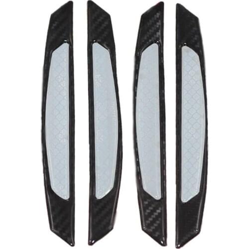 Cover Universal Stickers Decals Carbon Fiber Strips Car Door Guard Bumper Anti Scratch Trim Corner Protector