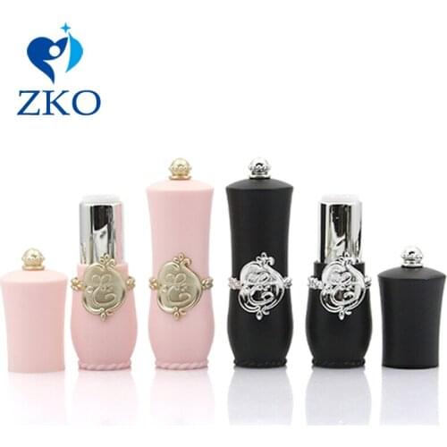 High-end Delicate Palace Black/PinkCustom Lipstick Tube Lip Balm Beauty Container Tube Free Shipping Refillable Cosmetic Packing