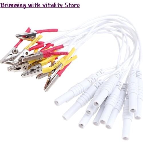12pcs/lot Alligator Clip Cable Acupuncture Needles Clip for Electronic Acupuncture Treatment Instrument