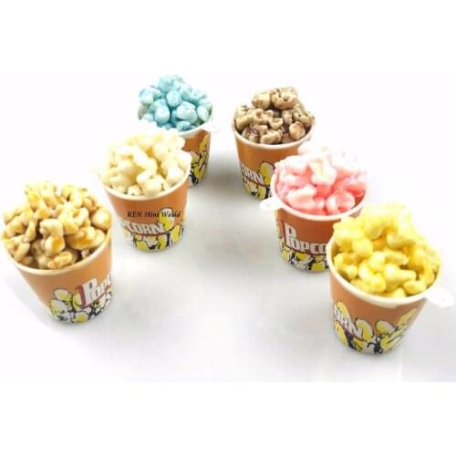 2PCS/Lot 1/6 Scale Mini Popcorn Bucket for Blyth Dollhouse Pretend Food Decor Photo Prop Toys