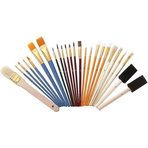 25pcs Set brush combination watercolor brush student art painting tools High quality brush
