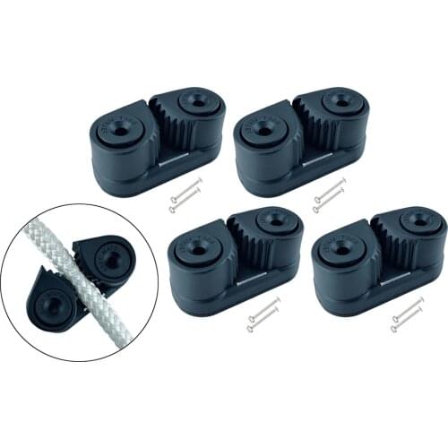 4x Cam Cleat Wre Fairlead Sailing Kayak Canoe Equipment for 3-12mm Dia. Rope