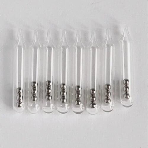 50pcs rattle insert Worm Jig Fishing Lure Glass Rattles Insert Tube Rattles Shake Attract Fly Tie ball sound Tying-3mm*18mm