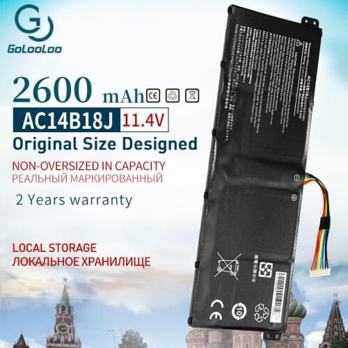 Golooloo 11.4V AC14B18J Laptop Battery for Acer Aspire E3-111 E3-112 E3-112M ES1-531 B116 MS2394 B115-MP AC14B13j N15Q3 N15W4