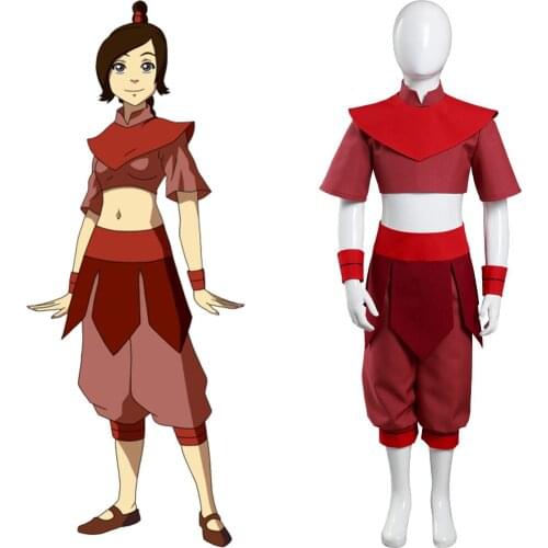 Avatar: The Last Airbender Ty Lee Cosplay Costume Kids Childern Top Pants Outfits Halloween Carnival Suit