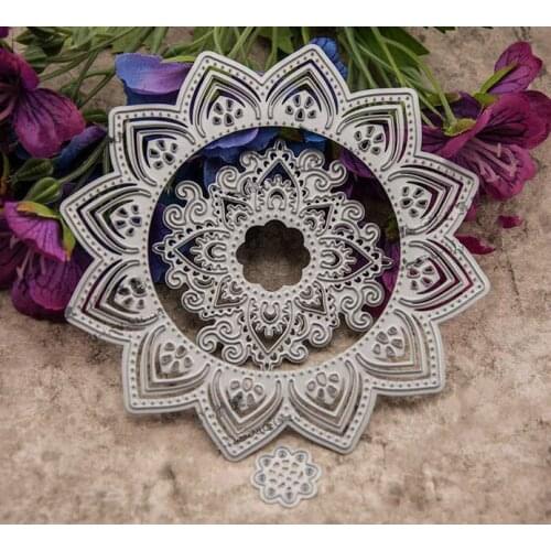 DIY Scrapbooking Paper Albums Metal Decorative Crafts Etching Die Cut Stencils Dies Cutting Flowers Decorative Borders DM-861