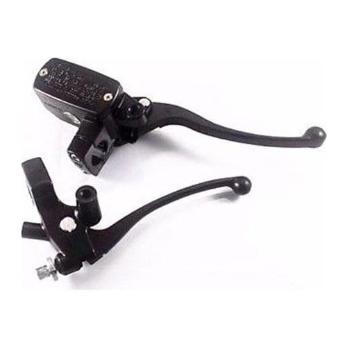 Black 1" Handlebar Brake Clutch Lever For Harley Honda Kawasaki Suzuki Yamaha VN