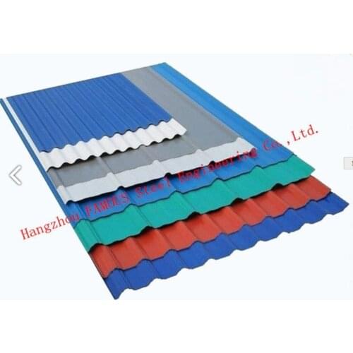 Corrugated or Trapezoidal Resin Plastic UPVC Roofing Tile Sheet for Warehouse Building ASA Coated