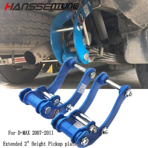 HANSSENTUNE 4x4 G-Shackle Lift Kit Leaf Spring Extended 2" Height Pickup plate lifting lug Kit For Rodeo D-MAX 2007-2011