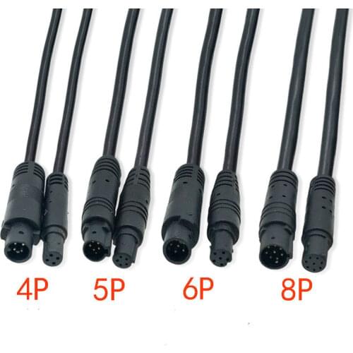 Car Rear view camera cable for BMW line 4 pin 5P 6P 8 hole male and female recorder rear extension cable