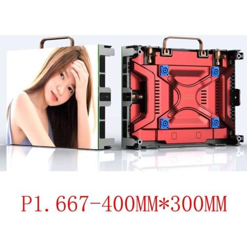 Indoor led display p1.667 400mm *300mm cabinet led hd TV wall advertising screen