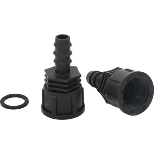 Female 3/4 to 16mm hose Barb connector 1/2 to 3/4 Female thread end cap barb faucet hose connector 20pcs