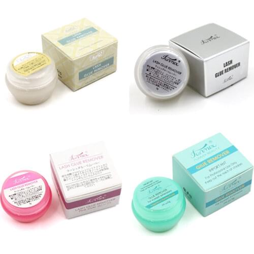 4 Types Fase Eyelash Glue Remover 5g Fragrancy Smell Zero Stimulation Eyelash Extensions Glue Makeup Remover Cream