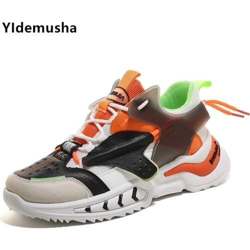2021 New Middle Help Youth Basketball Shoes Color Matching Sneakers Increase Casual Mens Shoes Breathable Men Boots Dad Shoes
